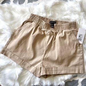 Streetwear Society Khaki Cuffed Shorts size S/P NWT